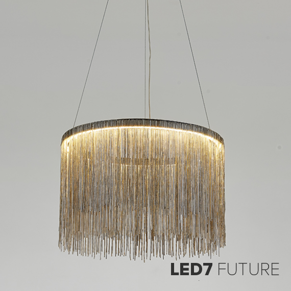 Loft Industry Modern - Metall Rain Chandelier